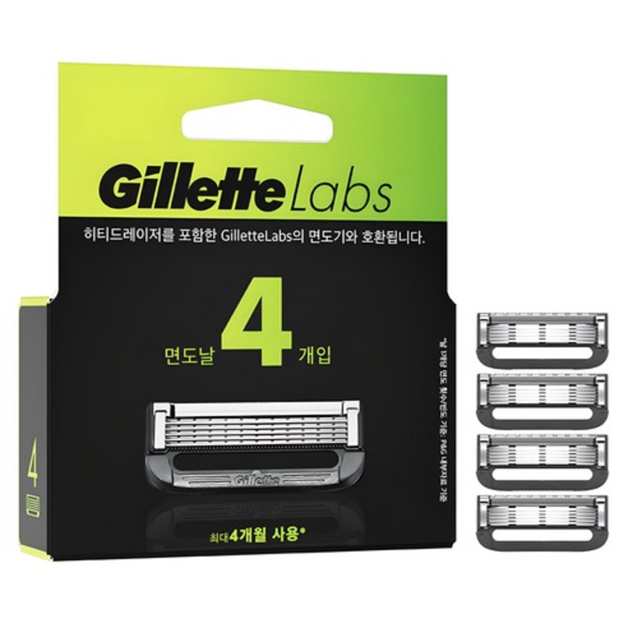 Лезвия для бритвы Gillette Labs Deep Cleansing Bar, 4 шт., 1 упаковка (скидка-17%)