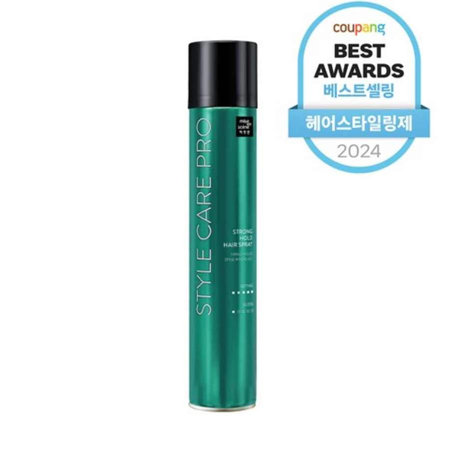 Лак для волос сильной фиксации Mise en scene style care pro, 300 мл (скидка-40%)