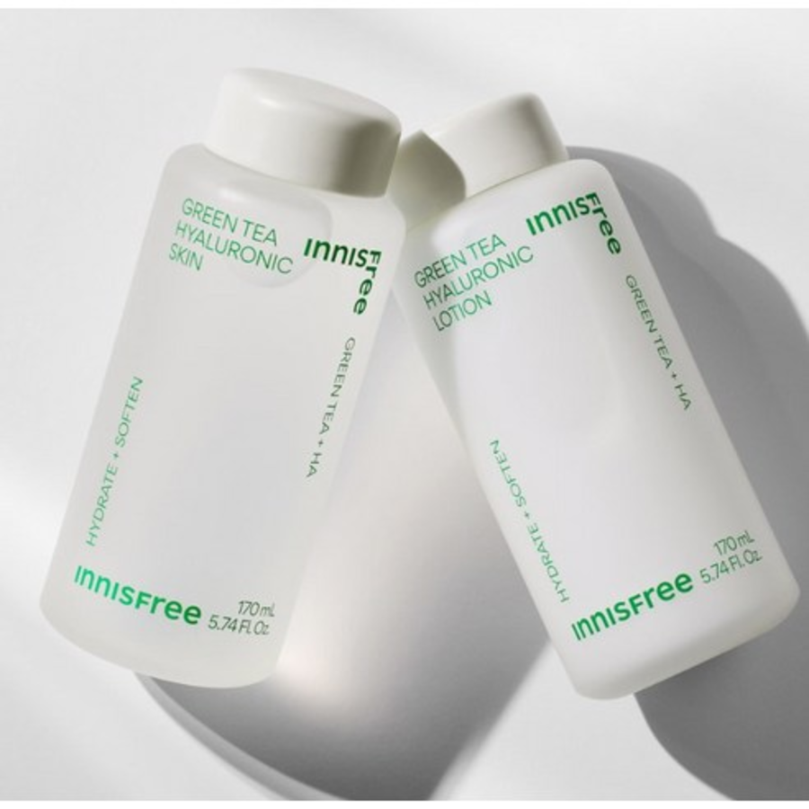 Набор для ухода за кожей с гиалуроновой кислотой Innisfree New Green Tea, 1 комплект (скидка -44%)