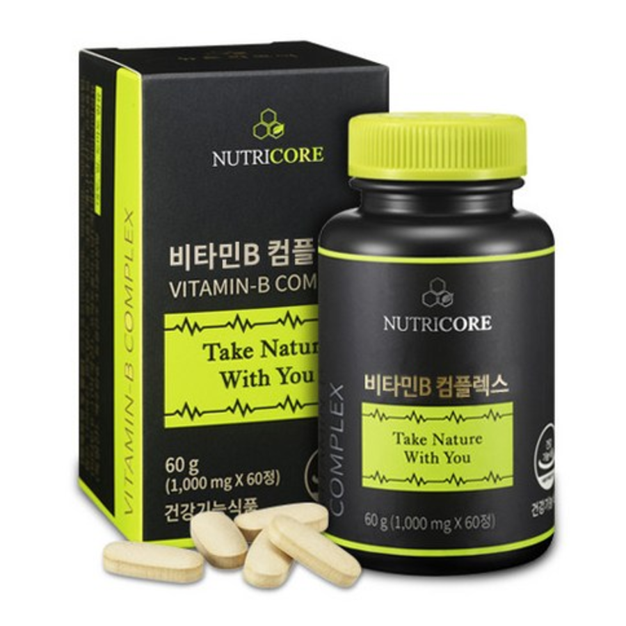 Комплекс витаминов группы B Nutricore, 60 таблеток, 1 шт.