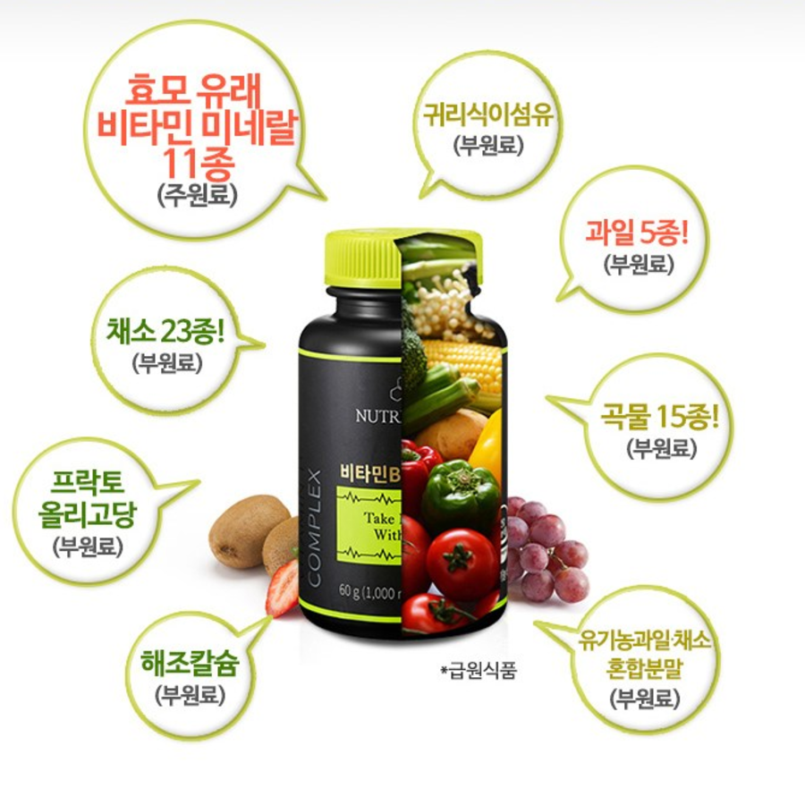 Комплекс витаминов группы B Nutricore, 60 таблеток, 1 шт.