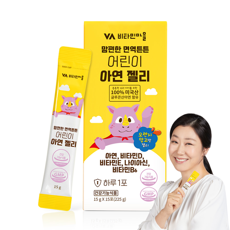 Витаминная деревня Мампёнхан Детское цинковое желе для укрепления иммунитета 15р, 15 порций, 1 шт. (скидка-31%)