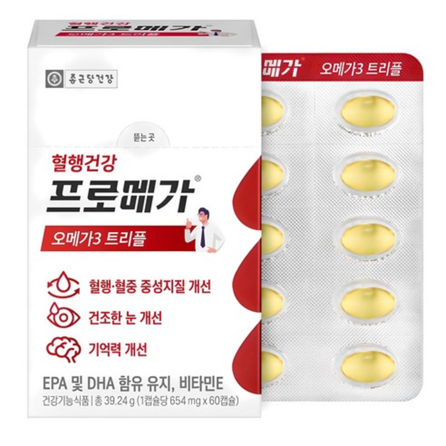 Chong Kun Dang Health Promega Omega 3 тройной длиннослойный, 60 таблеток, 1 шт. (скидка-47%)
