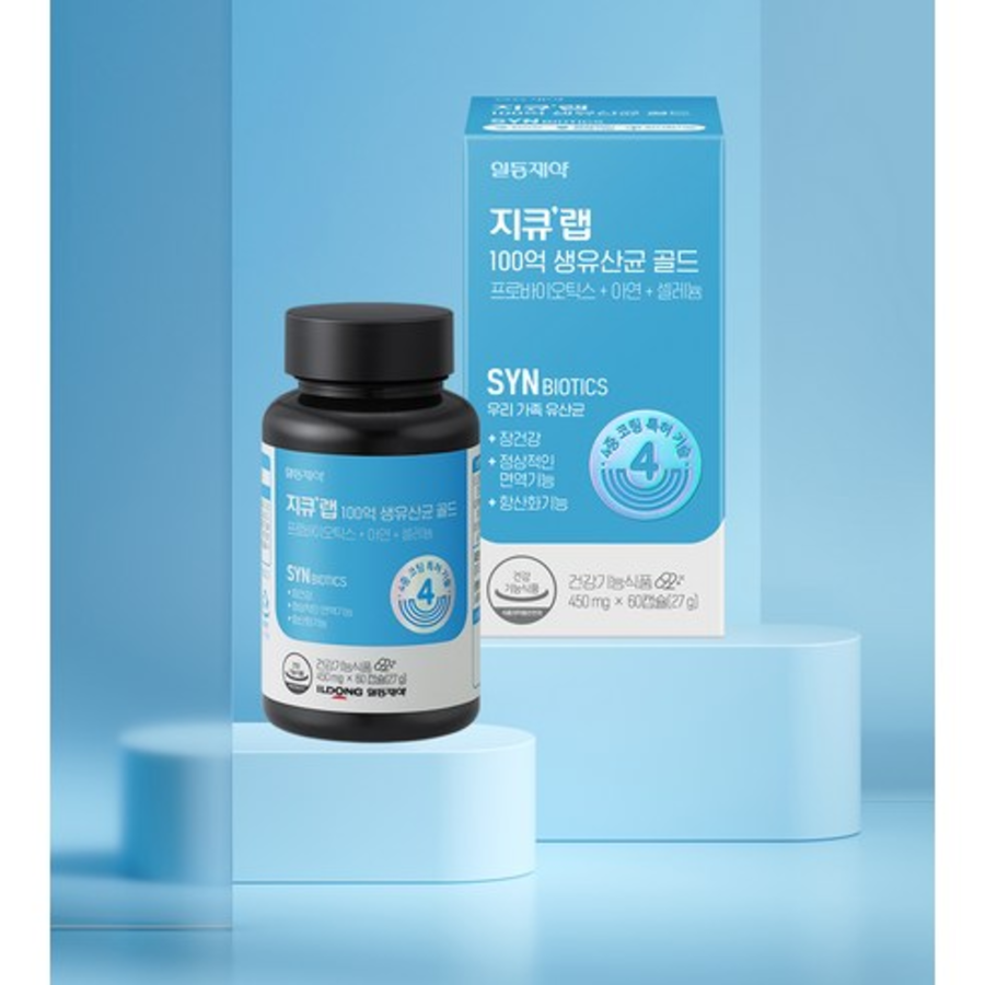 GQ Lab 10 миллиардов живых молочнокислых бактерий Gold, 60 таблеток, 1 упаковка  (скидка -7%)