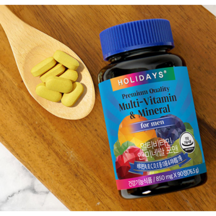 Мультивитамины и минералы Holidays для мужчин, 90 таблеток (скидка -23%)