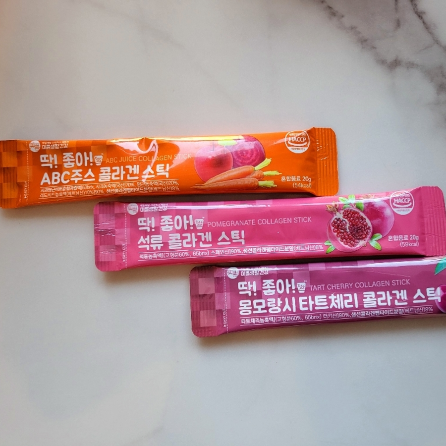 Mippeum Living Health Perfect Collagen Stick Mix, упаковка, гранат, 20 г x 15 шт + терпкая вишня, 20 г x 15 шт + сок ABC, 20 г x 15 шт, набор, 900 г, 1 комплек (скидка-14%)