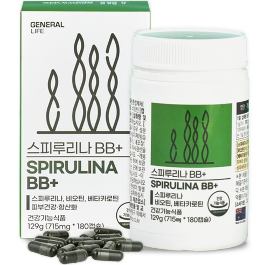 General Life Spirulina BB+, 180 таблеток