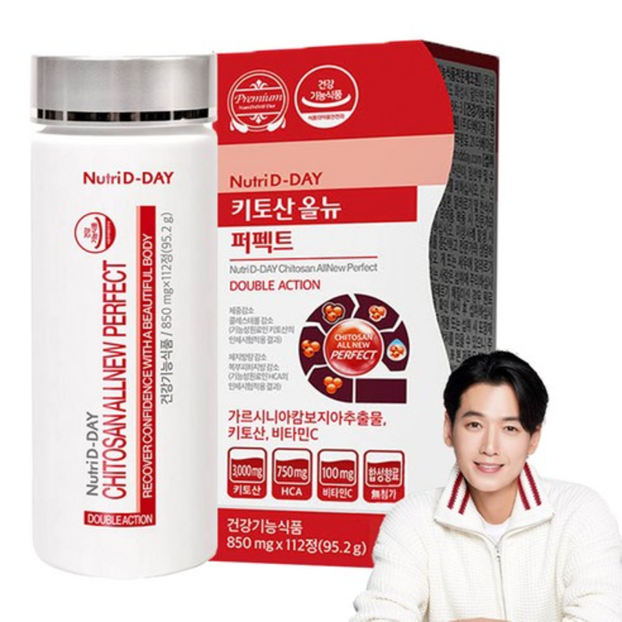 Хитозан Nutriday All New Perfect, 112 таблеток, 1 упаковка (скидка-44%)