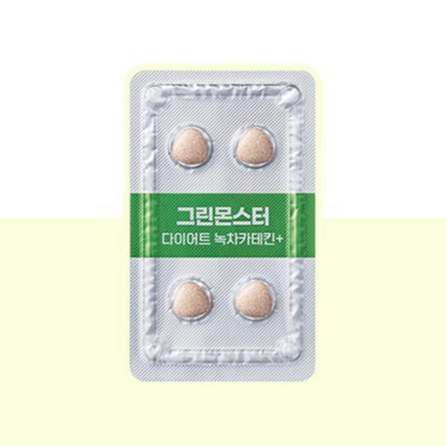 Green Monster Diet Зеленый чай с катехином Плюс, 28 таблеток, 1 упаковка (скидка-57%)