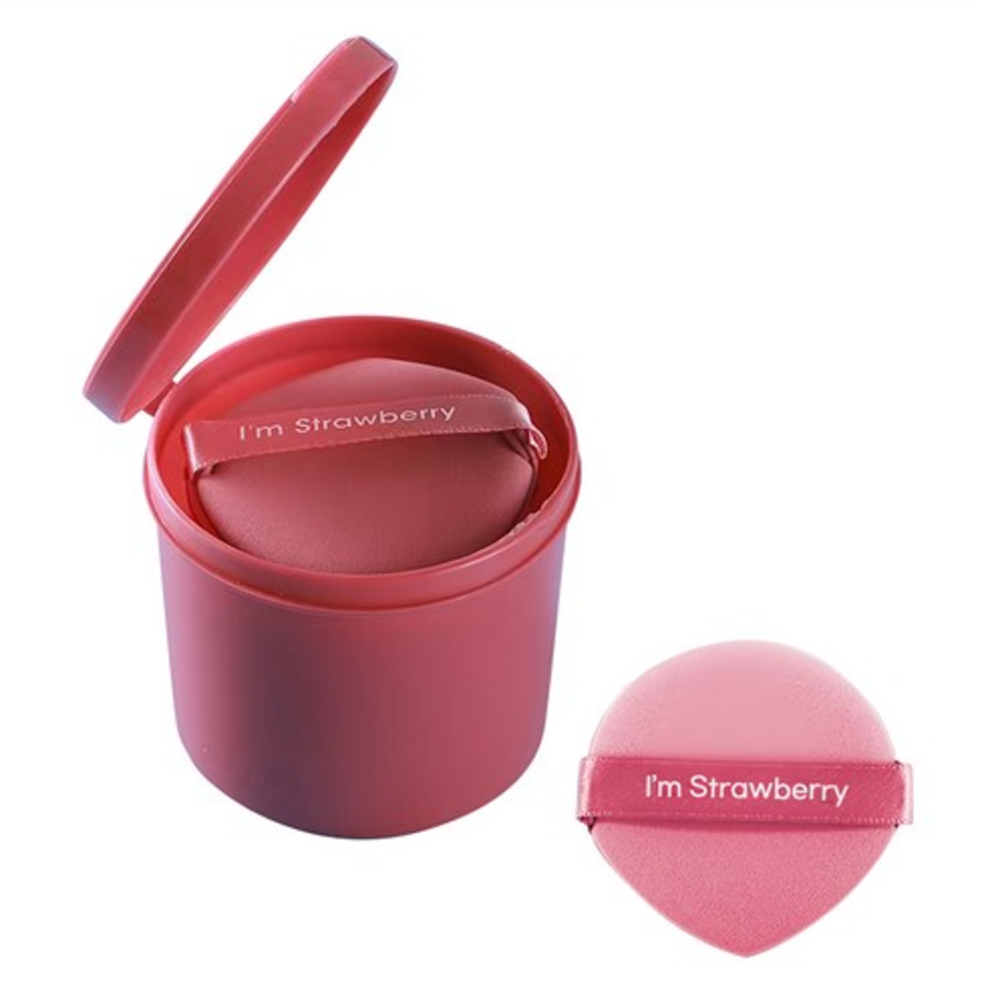 Nilo Fruit Cushion Waterdrop Air Puff 7p + набор футляров, розовый, 1 комплект