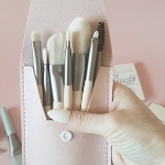 Jjuniz Makeup Brush Набор мини-кистей для растушевки румян для губ и глаз, абрикос, 1 комплект (скидка-42%)