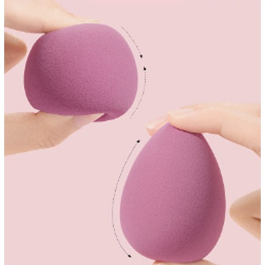 Спонж для макияжа Titan Beauty Water drop Egg Puff, 4 шт. + набор футляров, Розовый, 1 комплект (скидка -10%)