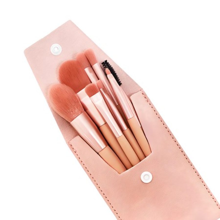 Набор мини-кистей для макияжа Jjuniz, Румяна для губ и глаз, Пудра для растушевки, Розовый, 1 комплект (скидка -6%)