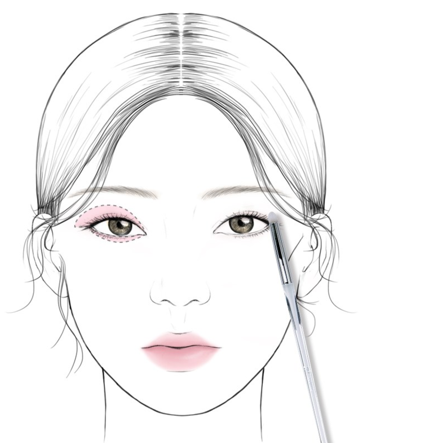 Кисть для растушевки Elf, смешанные цвета, 1шт. (скидка-48%)