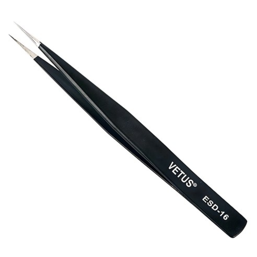 Щипцы VETUS ESD-16 Straight Tweezers с прямыми наконечниками