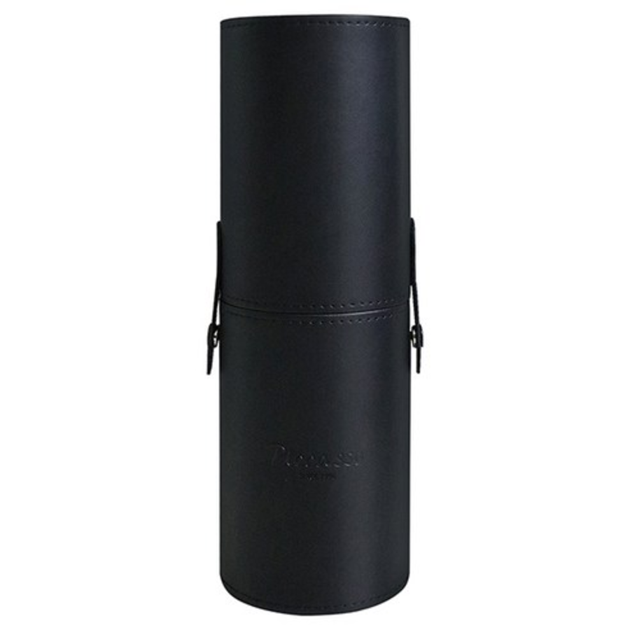 PICCASSO Premium Leather Brush Cylinder Case – кожаный цилиндрический кейс для кистей, чёрный