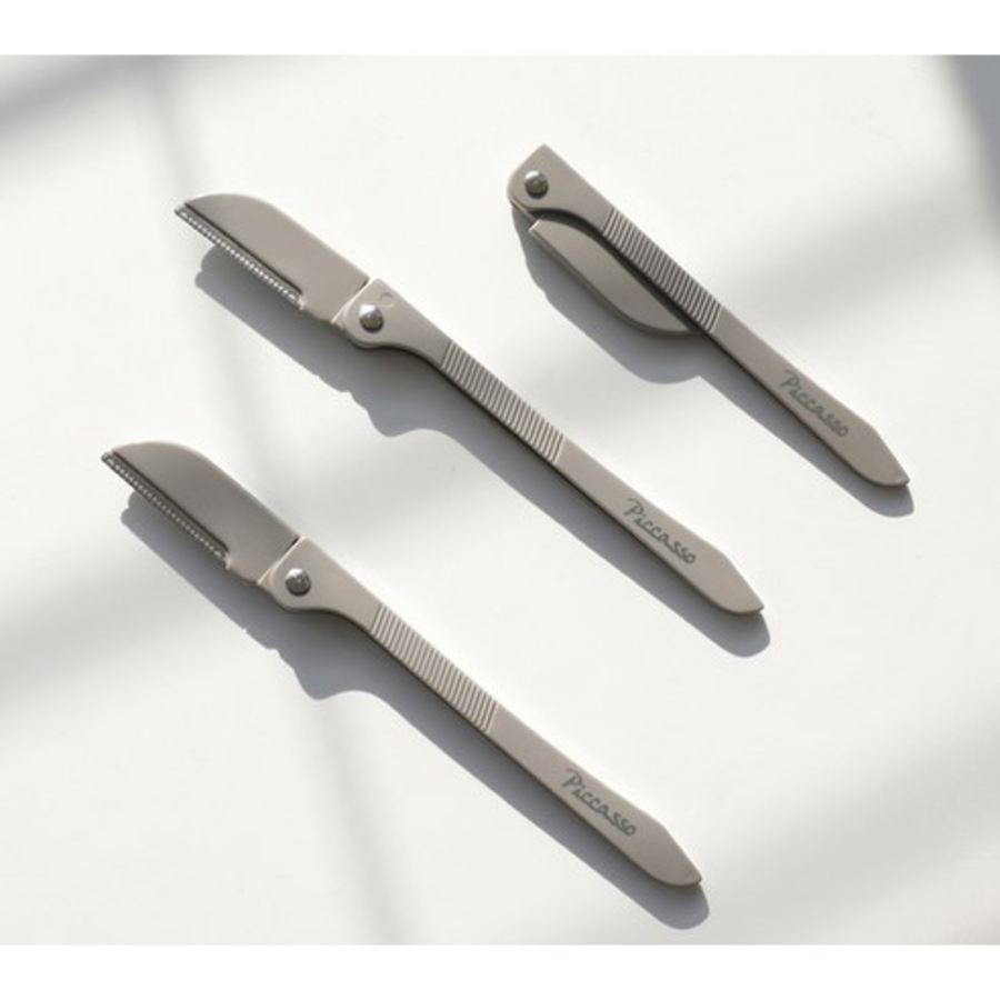 Бритва для бровей Piccasso, серая