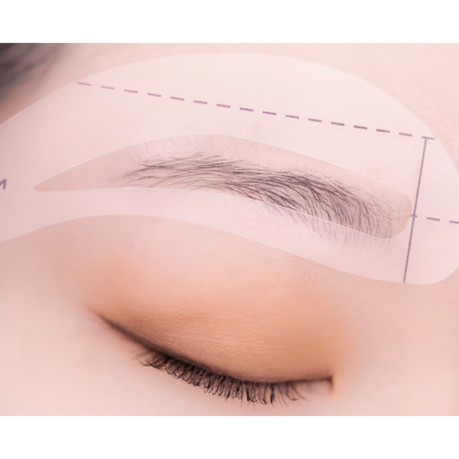 Рамка для рисования бровей Marshique Eyebrow Pro 10 типов, смешанные цвета