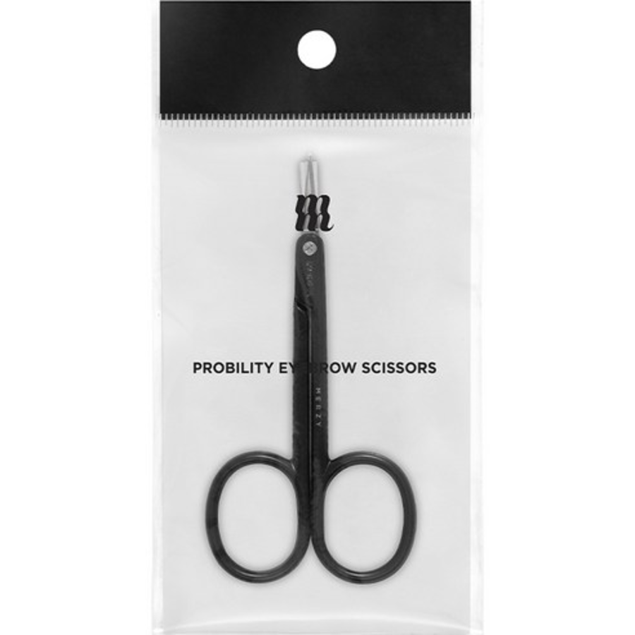 Ножницы для стрижки бровей Merzy Probility, черные