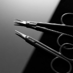 Ножницы для стрижки бровей Merzy Probility, черные