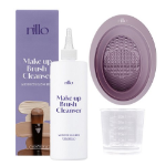 Очищающее средство Nilo Makeup Brush Cleanser 500 мл + Стакан + Подушечка для умывания фиолетового цвета, 1 комплект