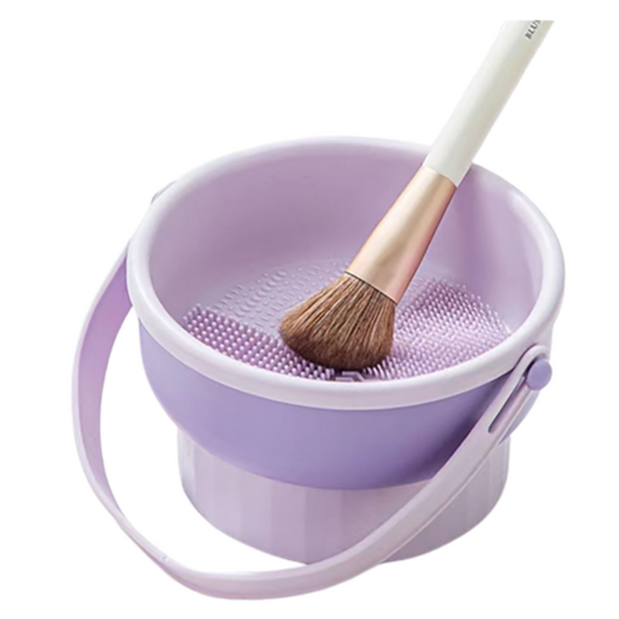 Обновленный контейнер для мытья кисточек для макияжа Multi, фиолетовый, 1 шт(скидка -33%)