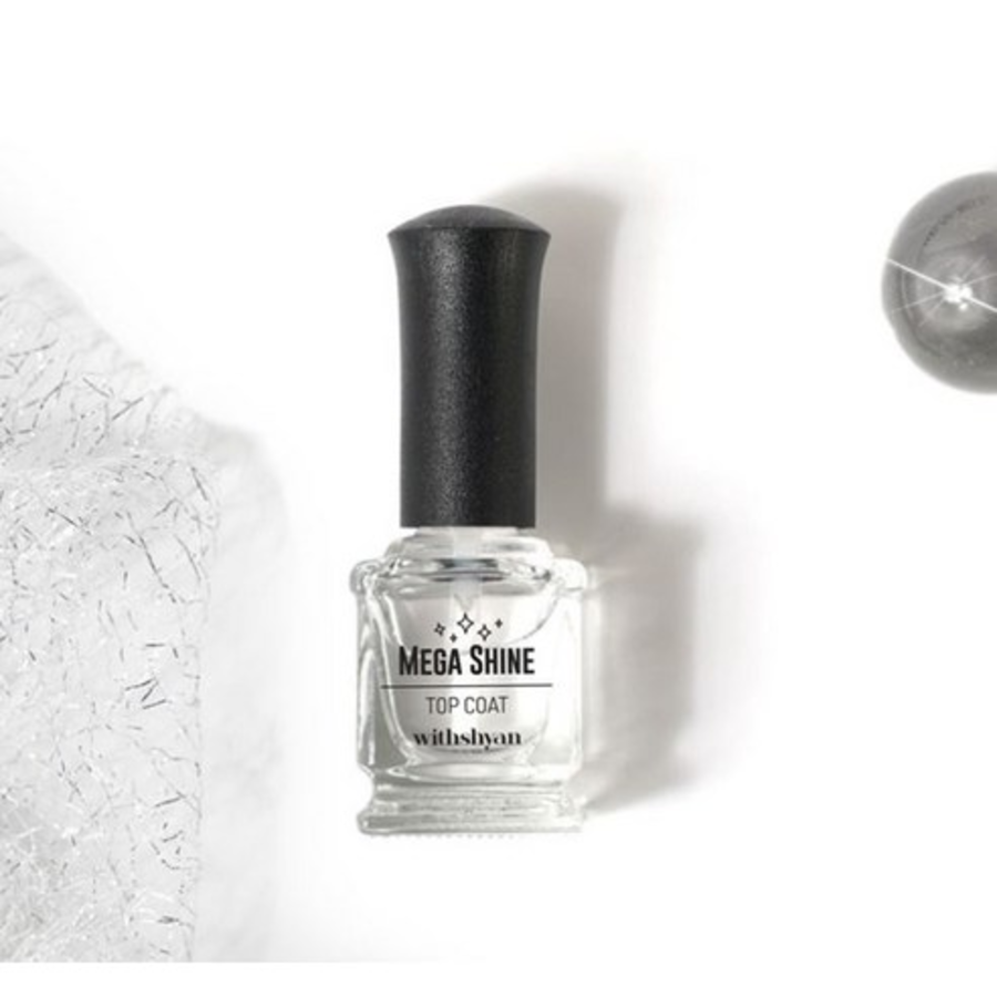 Верхнее покрытие Withshyan high gloss volume mega shine top coat (скидка-10%)
