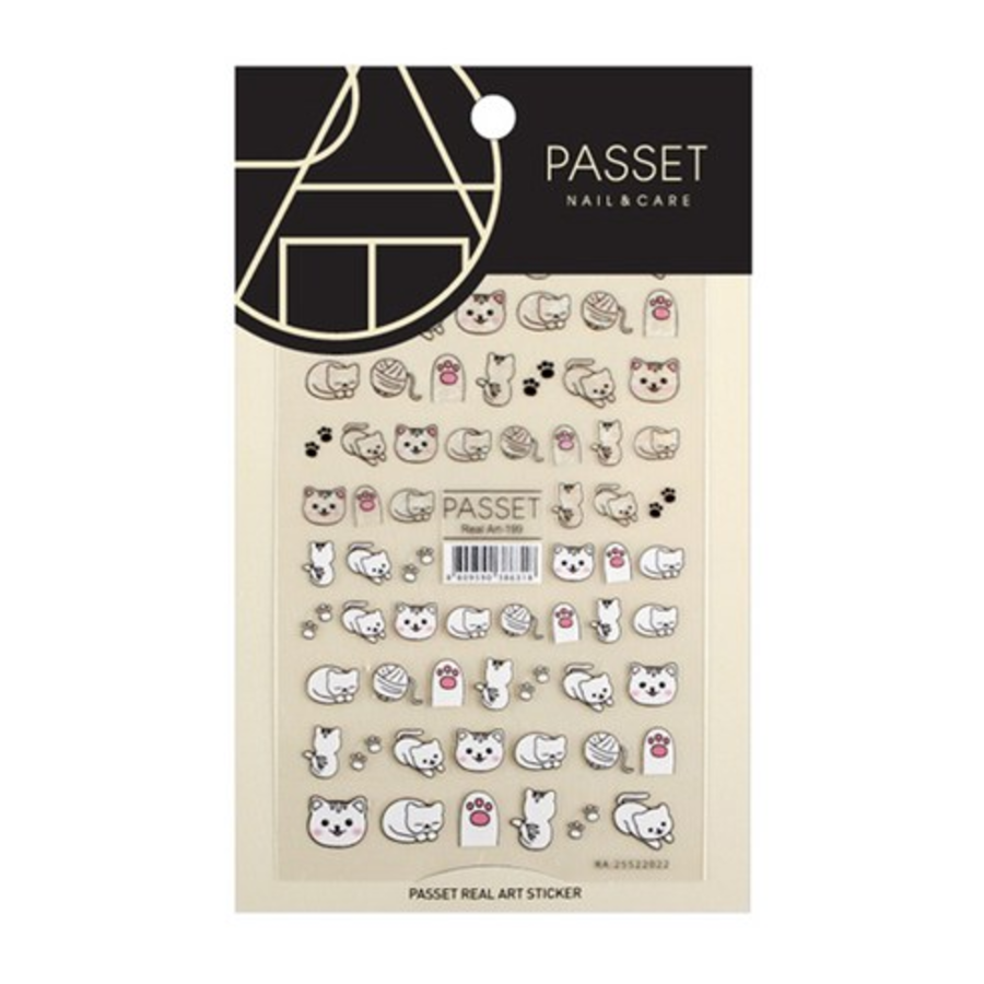 Наклейка для ногтей Passet Real Art, ART199, 1шт