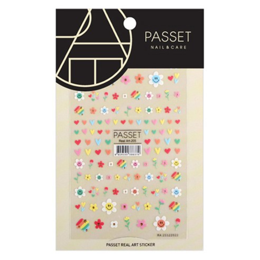 Наклейка для ногтей Passet Real Art, ART205, 1шт