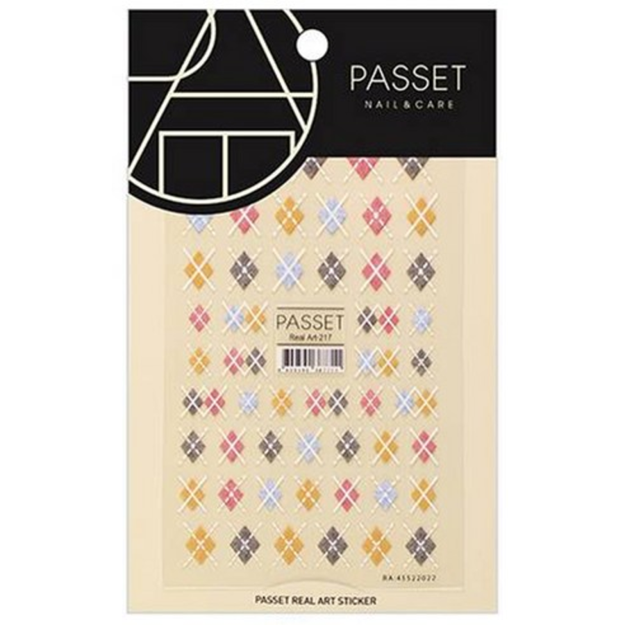 Наклейка для ногтей Passet Real Art, ART217, 1шт