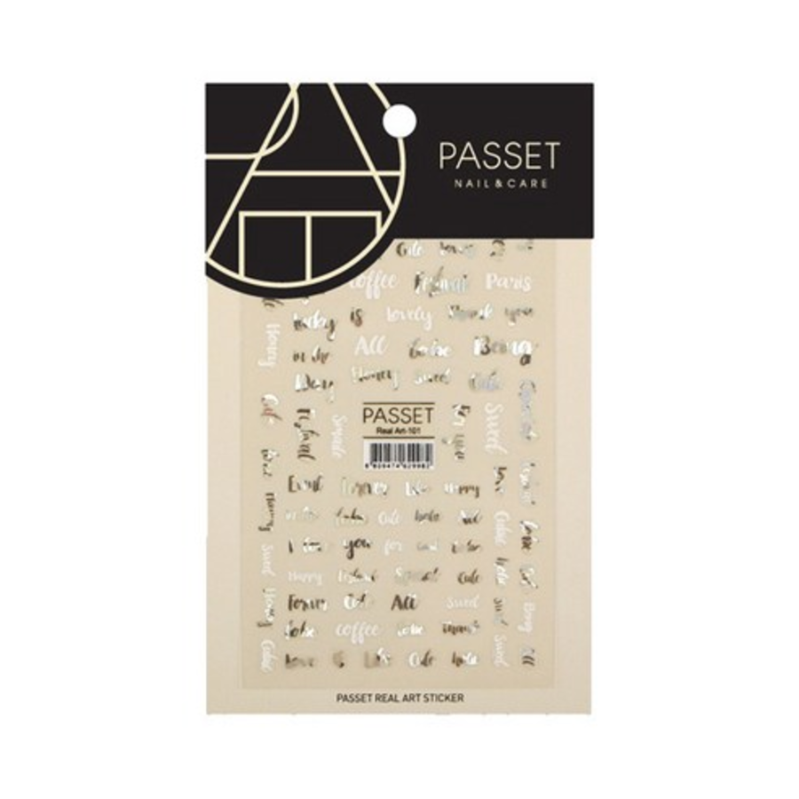 Наклейка для ногтей Passet Real Art, ART101, 1шт.