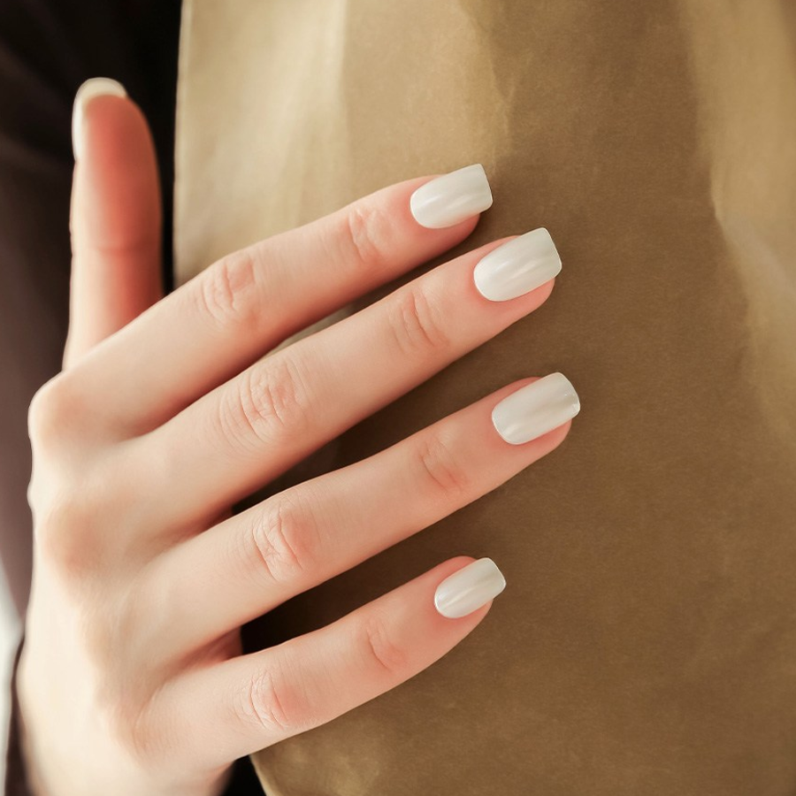 Многоразовые типсы Musemark, квадратные, с перламутровым оттенком, 1 шт. (скидка-20%)