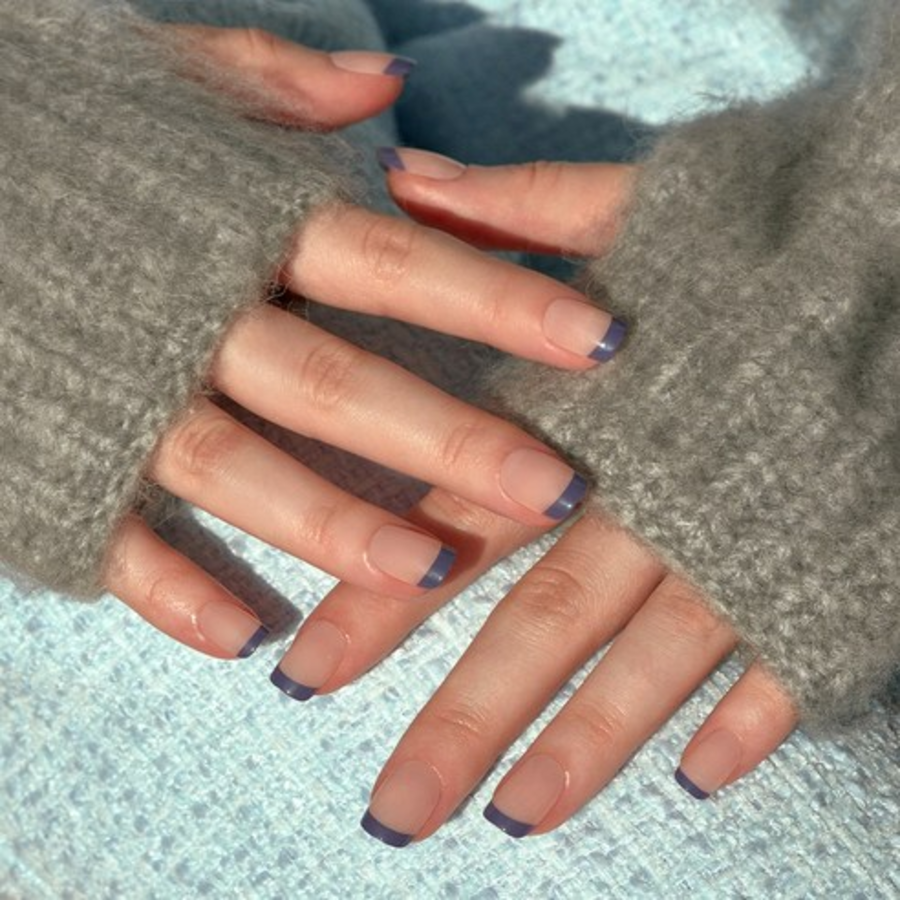 Набор многоразовых типсов Musemark, 36 шт., квадратный, черничный пирог, 1 шт.