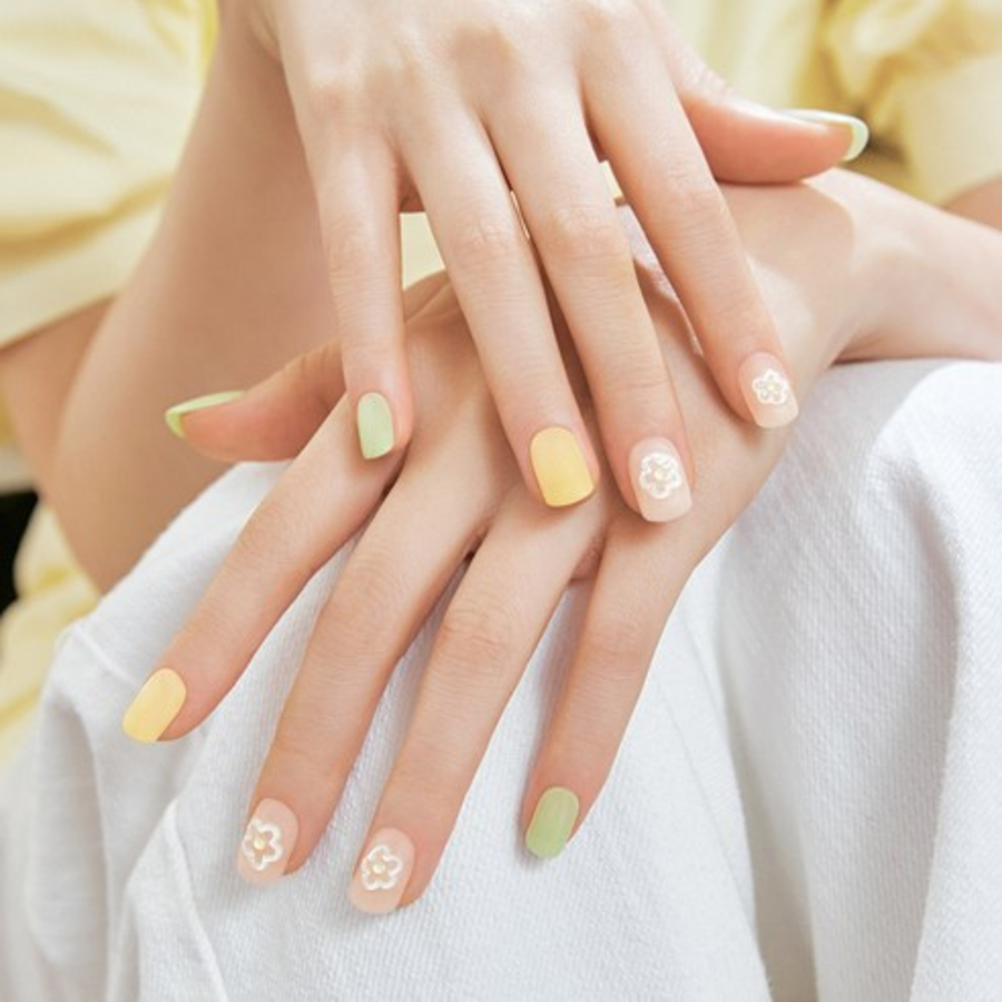 Типсы для ногтей Desing Diva Magic Press My Bloom, разноцветные, 1 набор (скидка-8%)