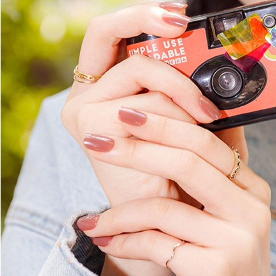 Многоразовые типсы Musemark, квадратные, цвет корица, 1 шт.