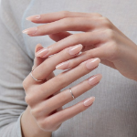 Типсы для ногтей Desing Diva Magic Press, миндальные, нюдовые, глянцевые, 1 шт.