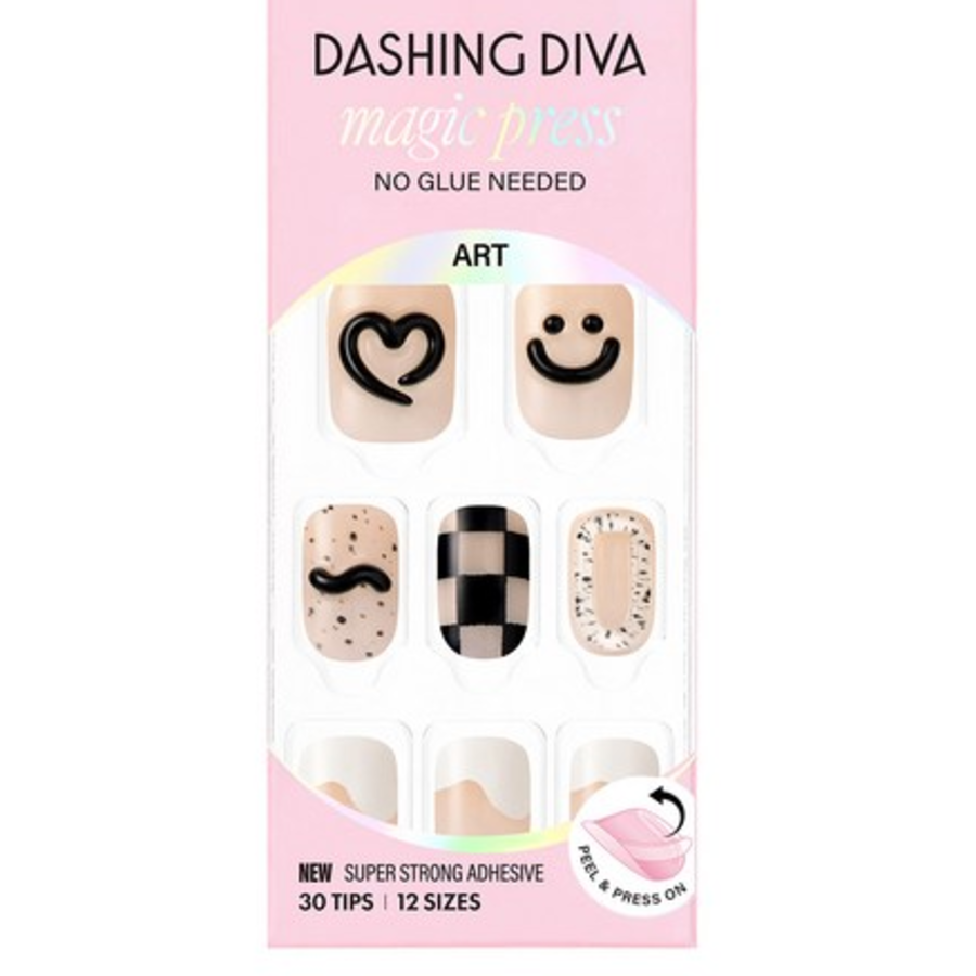 Набор типсов для ногтей Desing Diva Magic Press, Smile Heart, 1 набор (скидка-8%)