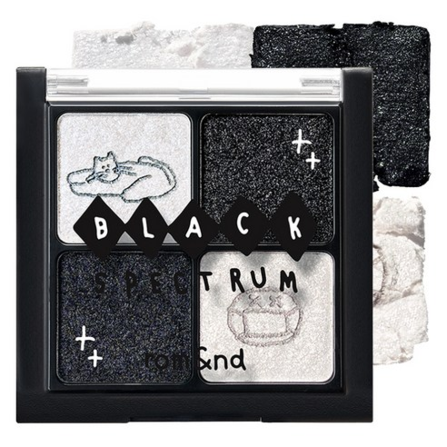 rom&nd x INAPSQUARE Better Than Eyes Eye Palette #B03 Glitz in Black – мини-палетка теней для век, 6.5 г 1 шт. (скидка-24%)