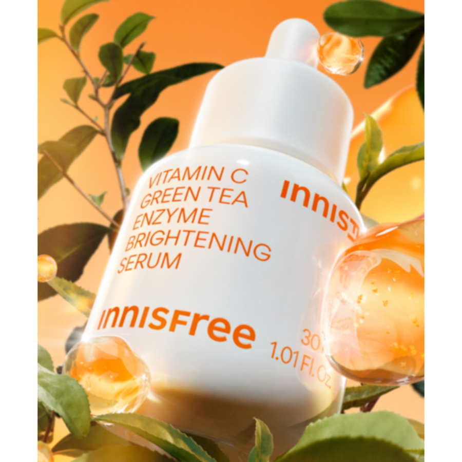 Тонизирующая сыворотка для лица с энзимом зеленого чая Innisfree New Vita C, 30 мл, 1 г (скидка-40%)