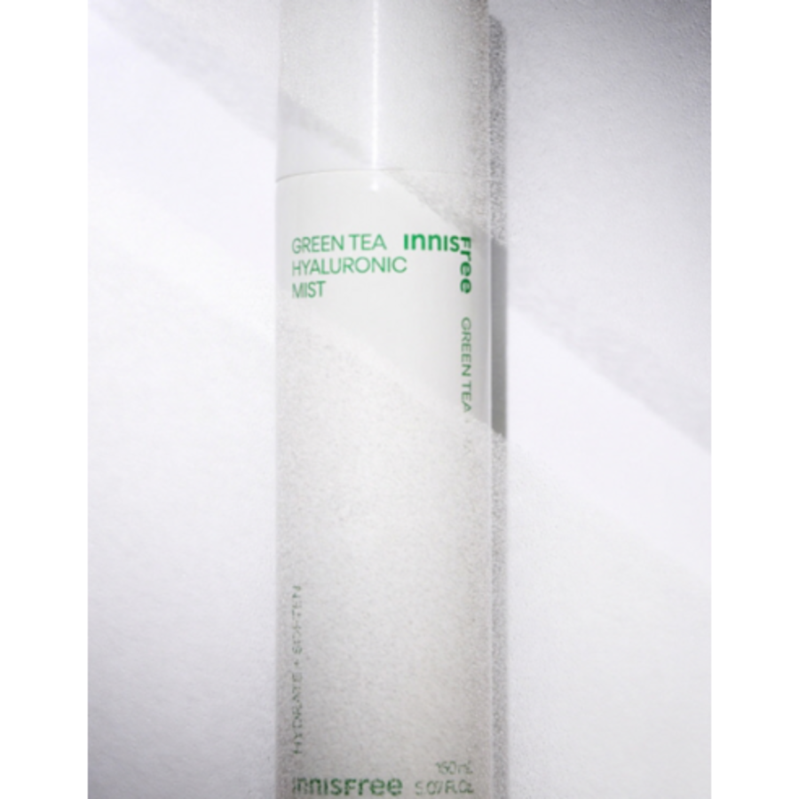 Innisfree Green Tea Hyaluronic Acid Mist – увлажняющий мисть с зеленым чаем и гиалуроновой кислотой, 150 мл(скидка-44%)