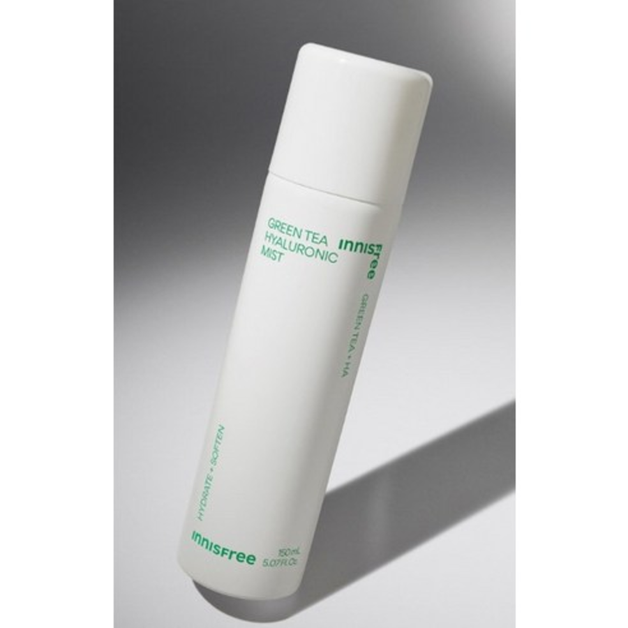 Innisfree Green Tea Hyaluronic Acid Mist – увлажняющий мисть с зеленым чаем и гиалуроновой кислотой, 150 мл(скидка-44%)