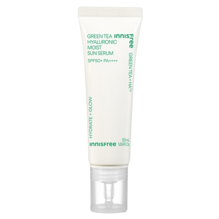 Увлажняющая сыворотка с гиалуроновой кислотой Innisfree Green Tea, SPF50+ PA++++, 50 мл