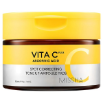 MISSHA Vita C Plus Blemish C Tone-up Ampoule Pad – тонирующие подушечки с витамином С, 210 г, 80 шт. 1 шт.(скидка-52%)