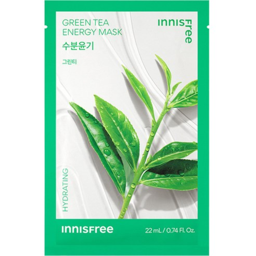 Innisfree Новая энергетическая маска с зеленым чаем, 22 мл
