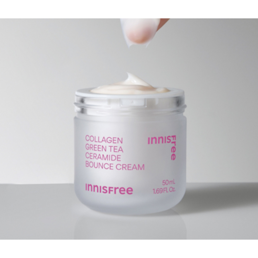 Увлажняющий крем с коллагеном и зеленым чаем Innisfree Ceramide Elasticity Barrier Cream Refill, 50 мл