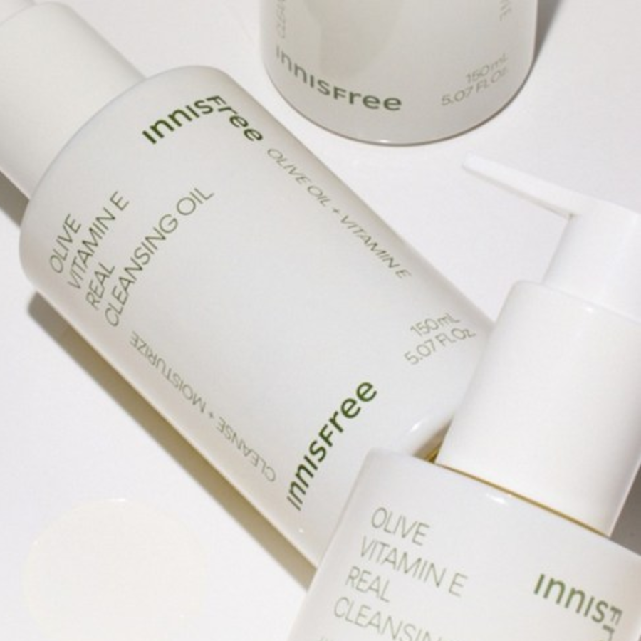 Натуральное очищающее масло Innisfree Olive Vitamin E Real Cleansing Oil, 150 мл
