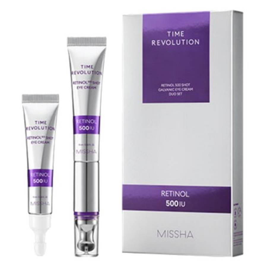 MISSHA TIME REVOLUTION 500SHOT RETINOL EYE CREAM + НАБОР ЗАПАСНЫХ БУТЫЛОК(скидка-19%)