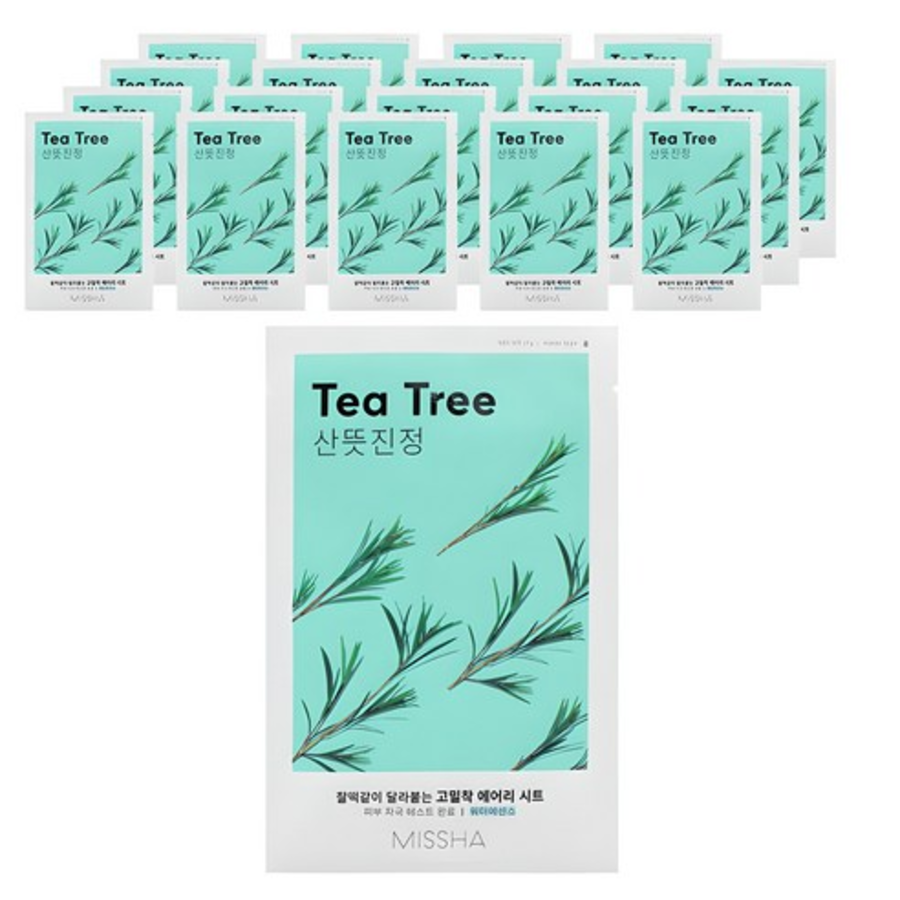 Маска-пленка MISSHA Airy Adhesive Sheet Mask Tea Tree, 1 упаковка