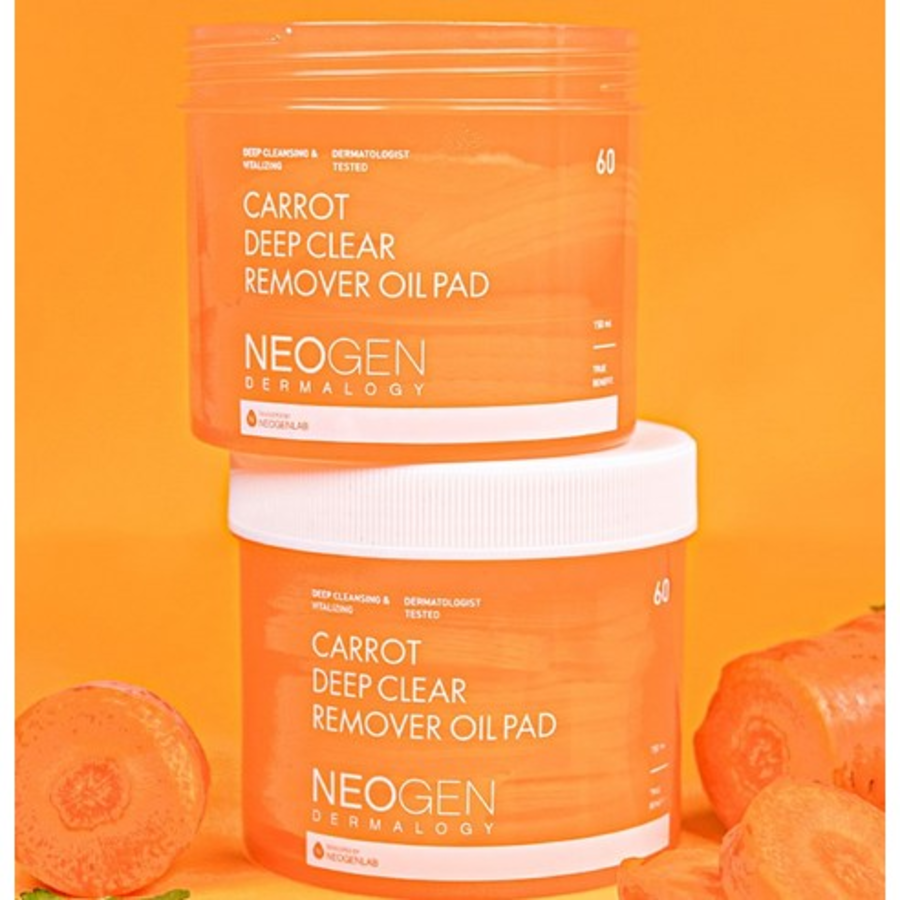 Neogen Carrot Deep Clear Remover Oil Pads, 60 шт