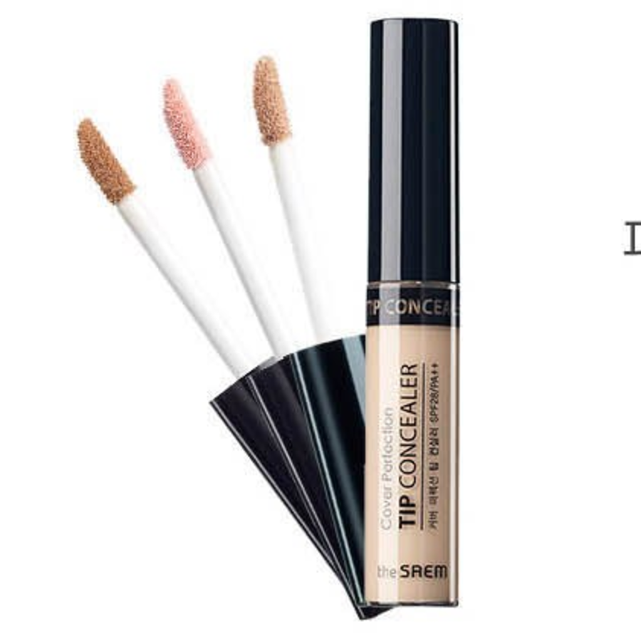 Жидкий консилер The Saem Cover Perfection Tip 6,5 г, бежевый лед, 1 шт.(скидка-6%)